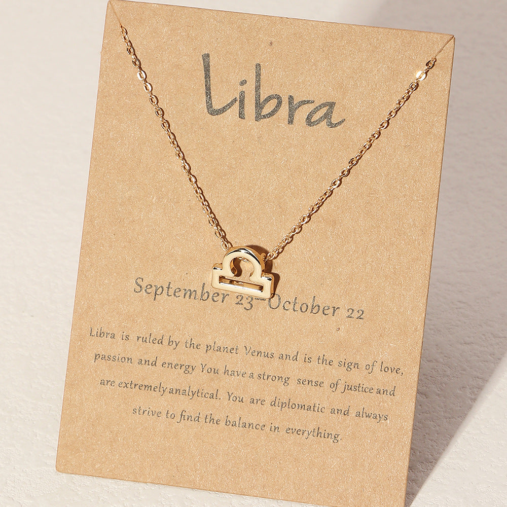 Wholesale Alloy Zodiac Necklace